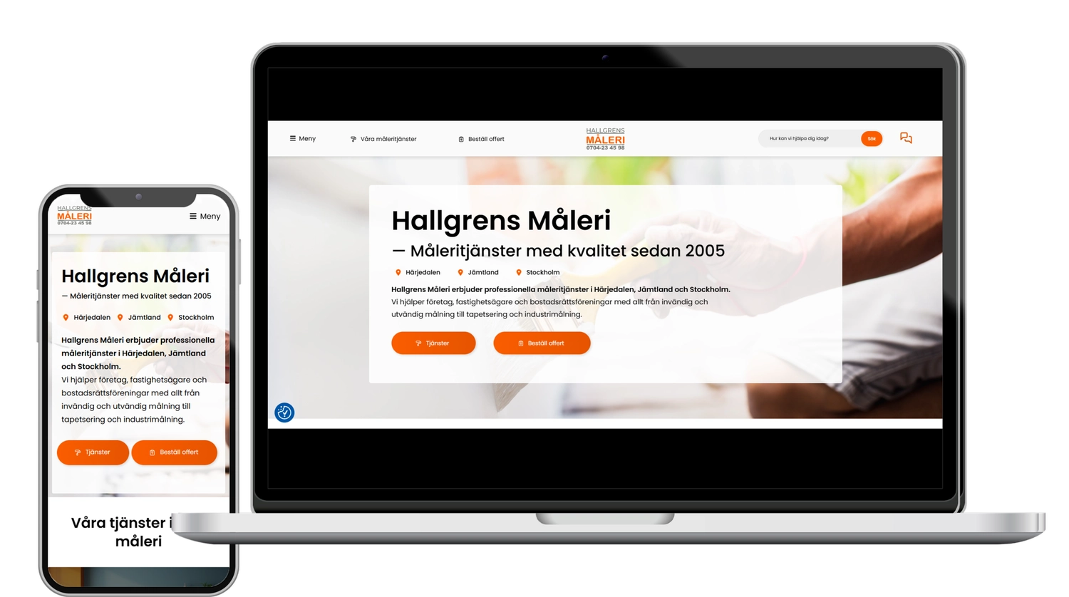 Referenser Hallgrens Måleri hemsida