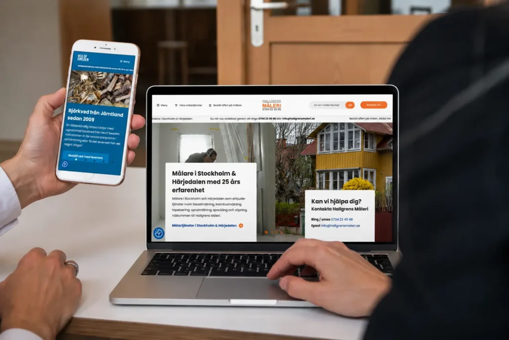 Planering och utveckling av webbplats för företag i Älvängen
