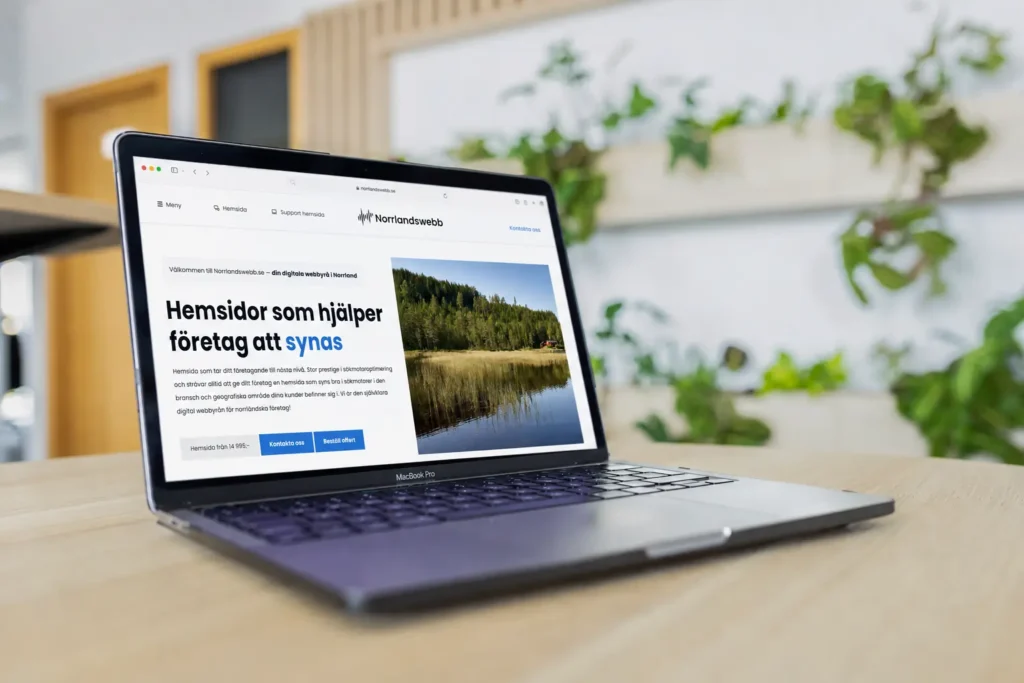 Planering och utveckling av webbplats för företag i Nödinge-Nol