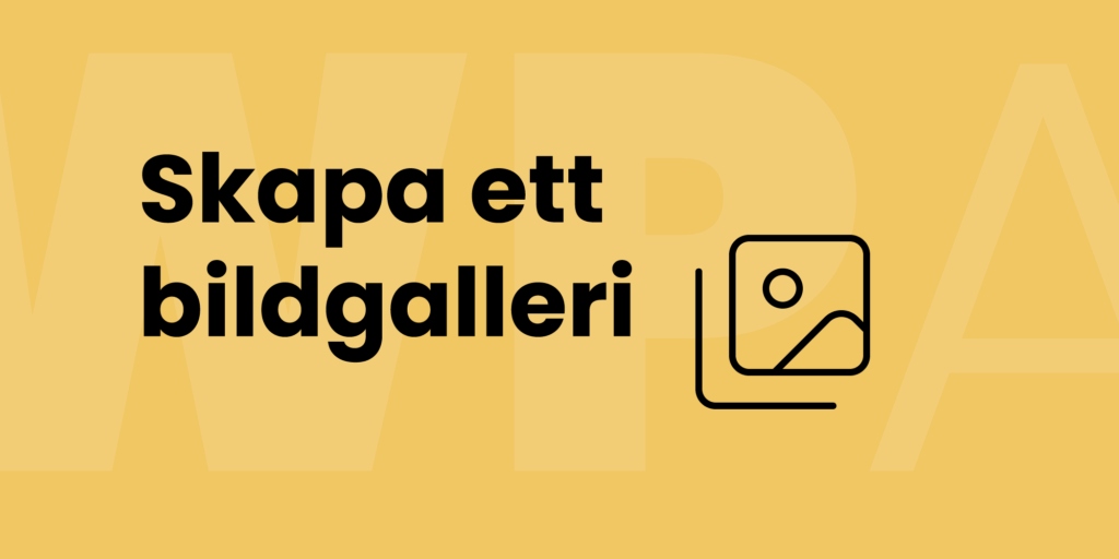 Skapa ett bildgalleri utan plugin – illustrativ huvudbild