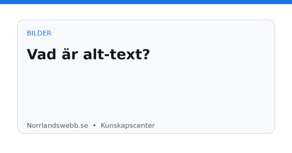 Vad är alt-text? – illustrativ huvudbild