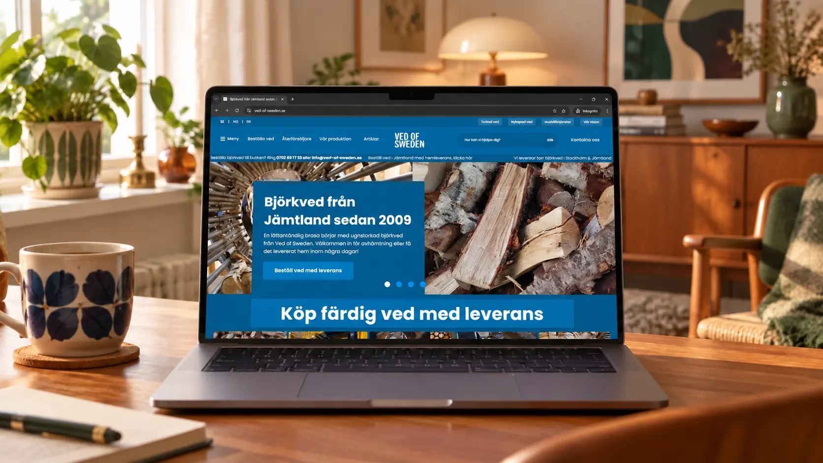 Ved of Sweden hemsida