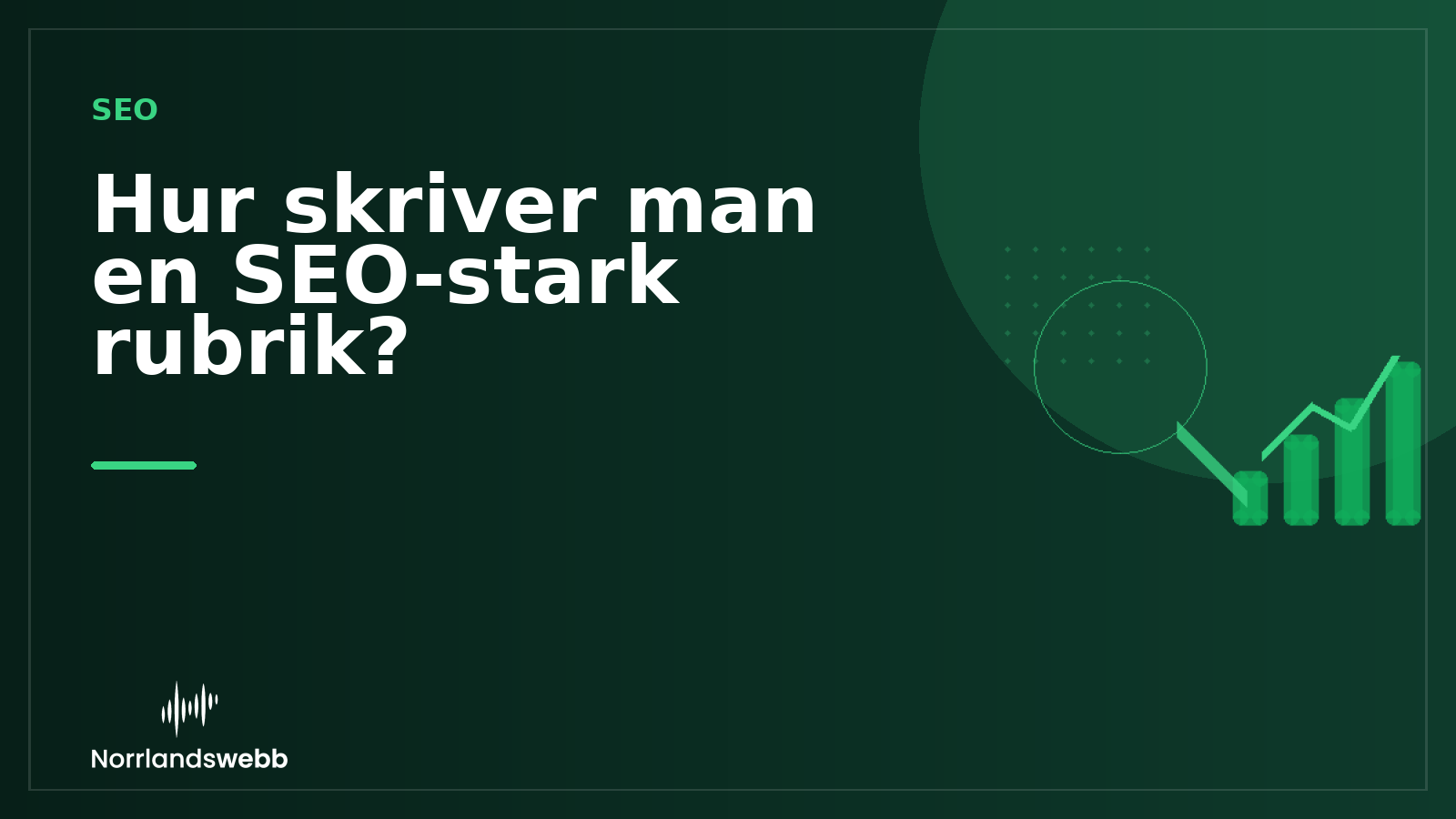 Hur skriver man en SEO-stark rubrik? Hur skriver man en SEO-stark rubrik? – illustrativ huvudbild
