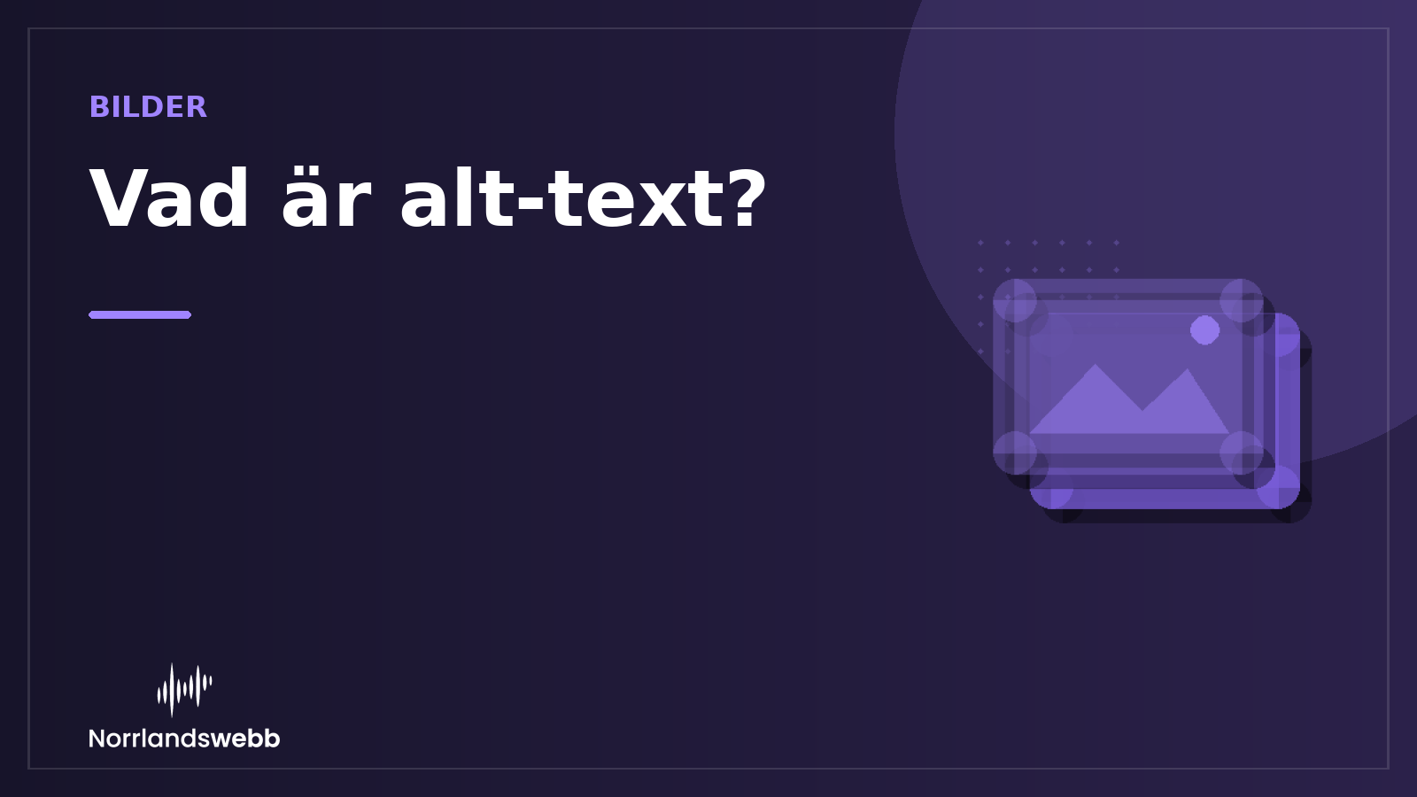 Vad är alt-text? – illustrativ huvudbild