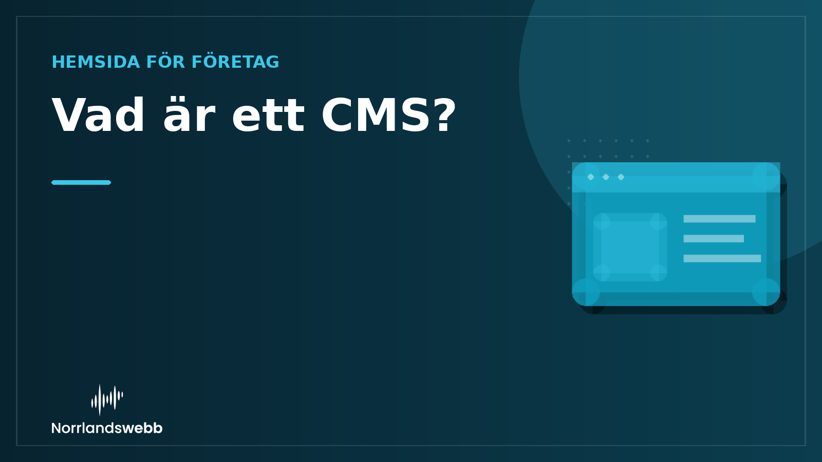 Vad är ett CMS? – illustrativ huvudbild