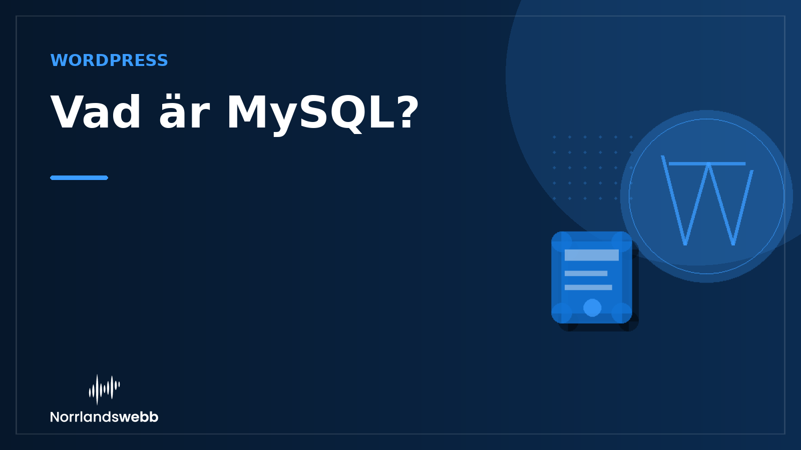 Vad är MySQL? – illustrativ huvudbild