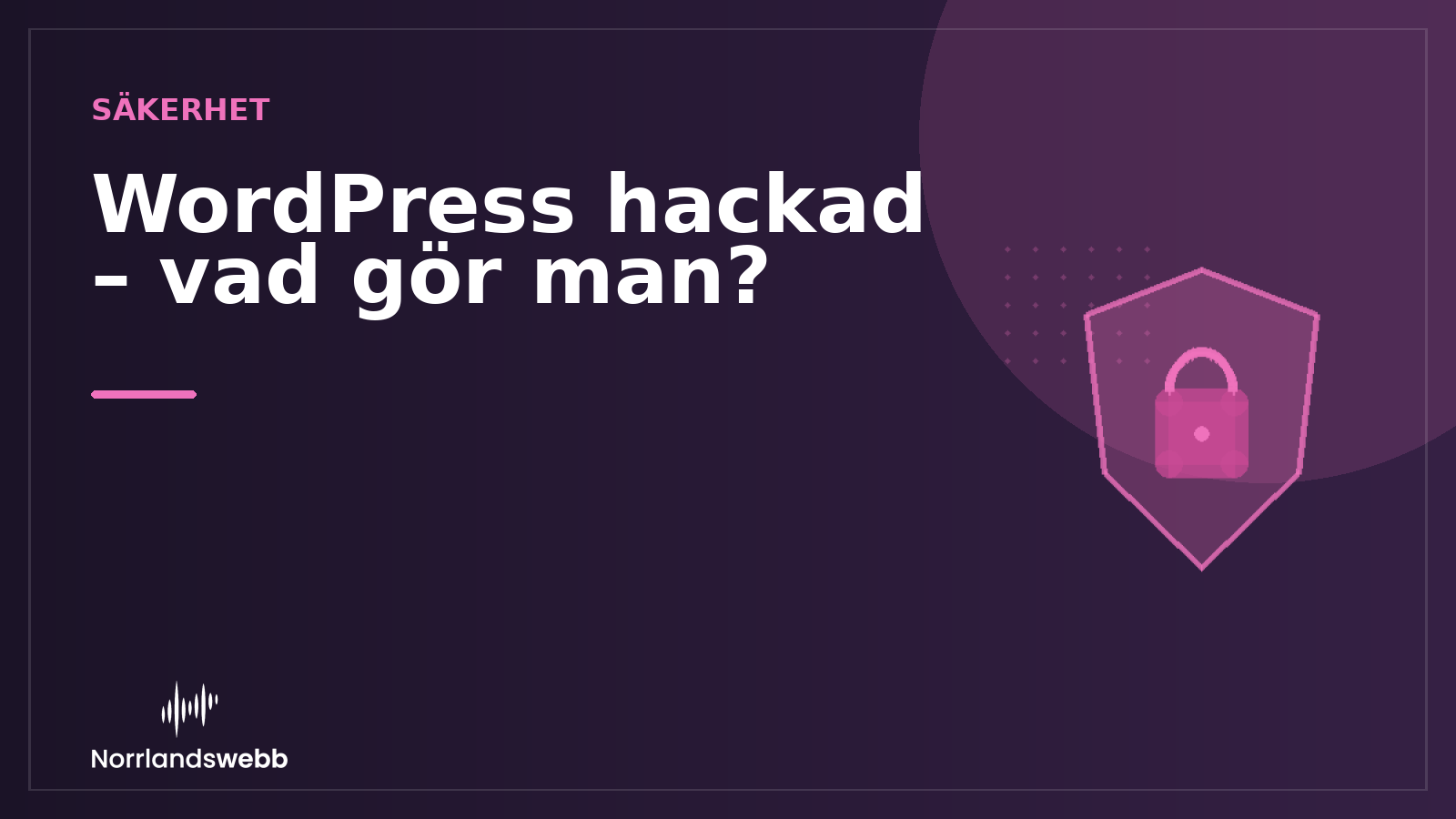 WordPress hackad – vad gör man? WordPress hackad – vad gör man? – illustrativ huvudbild